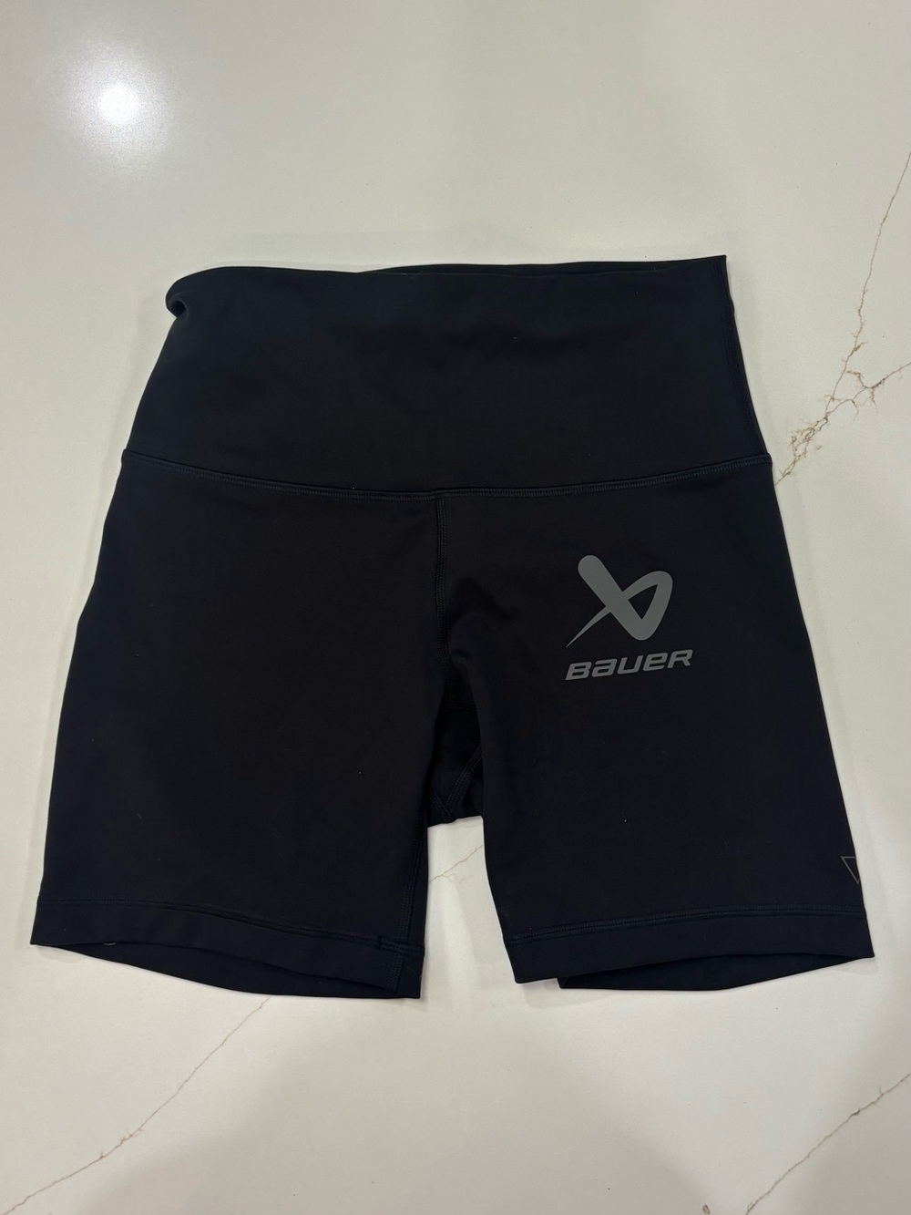 Lululemon Bauer Women's High-Waist Black Athletic Bike Shorts
